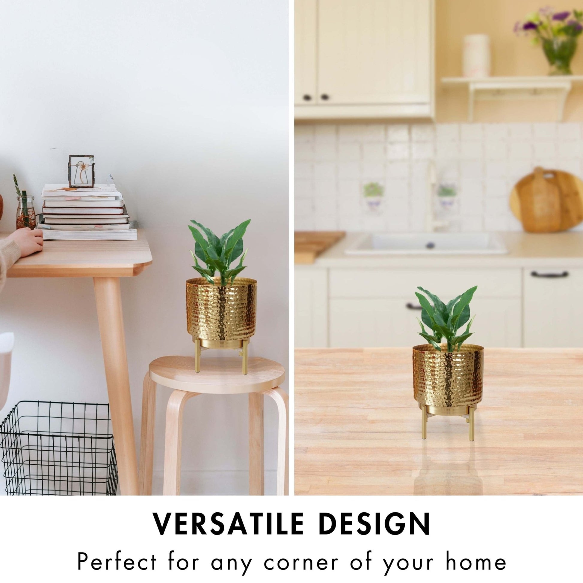Elegance Metal Planter, Small - Behoma