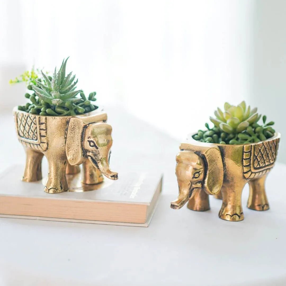 Elephant Figurine Brass