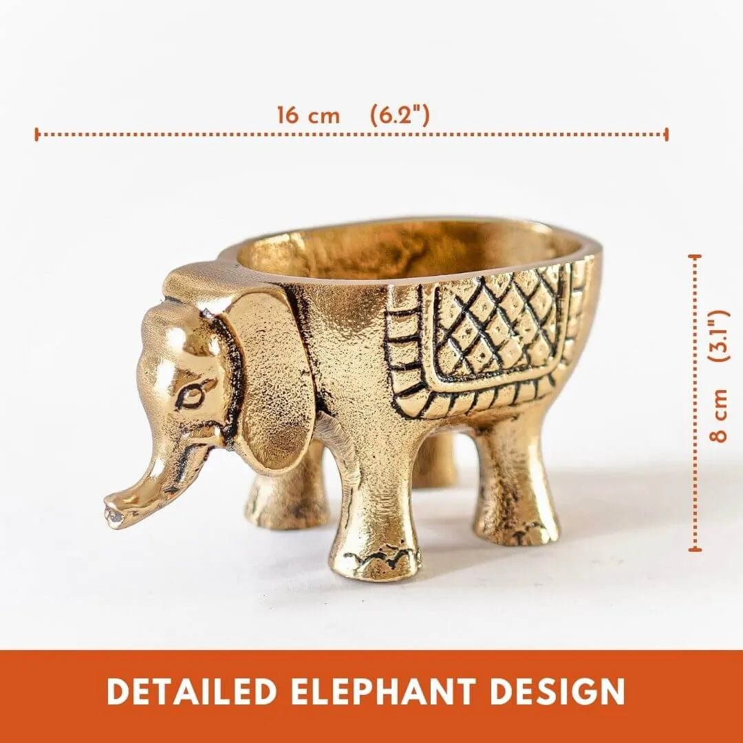 Elephant Figurine Brass