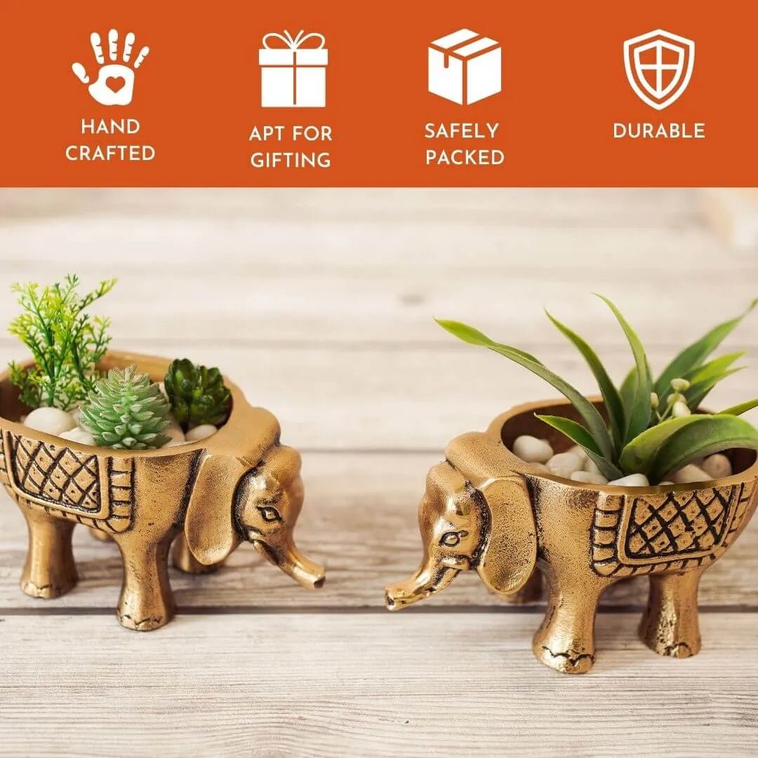 Elephant Figurine Brass