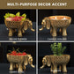 Elephant Metal Decorative Figure Set - Behoma