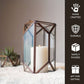 Geometric Lantern, Antique Copper - 8.6''X6.1'' - Behoma