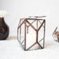 Geometric Lantern, Antique Copper - 8.6''X6.1'' - Behoma