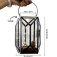 Geometric Lantern, Nickel Black - 6.10''X 6.69'' - Behoma