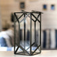 Geometric Lantern, Nickel Black - 6.10''X 6.69'' - Behoma