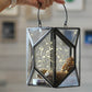 Geometric Lantern, Nickel Black - 6.10''X 6.69'' - Behoma