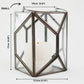 Geometric Lantern, Nickel Black - 6.10''X 6.69'' - Behoma