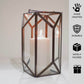 Geometric Lantern, Nickel Black - 6.10''X 6.69'' - Behoma
