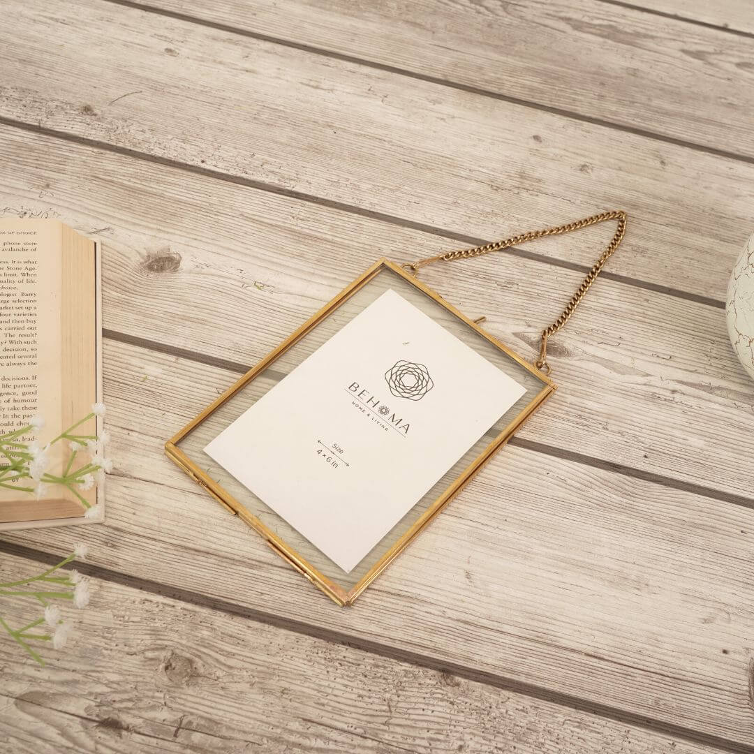 Floating frame, glass photo frame, gifts for her, birthday gift, gift ideas
