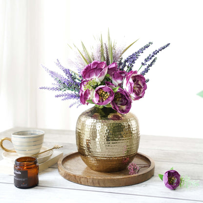 Metal Flower Vase Gold - Behoma