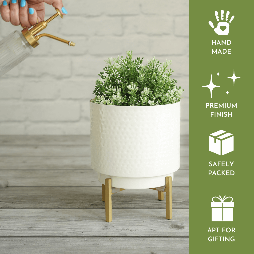 Hammered Indoor Planter, Small