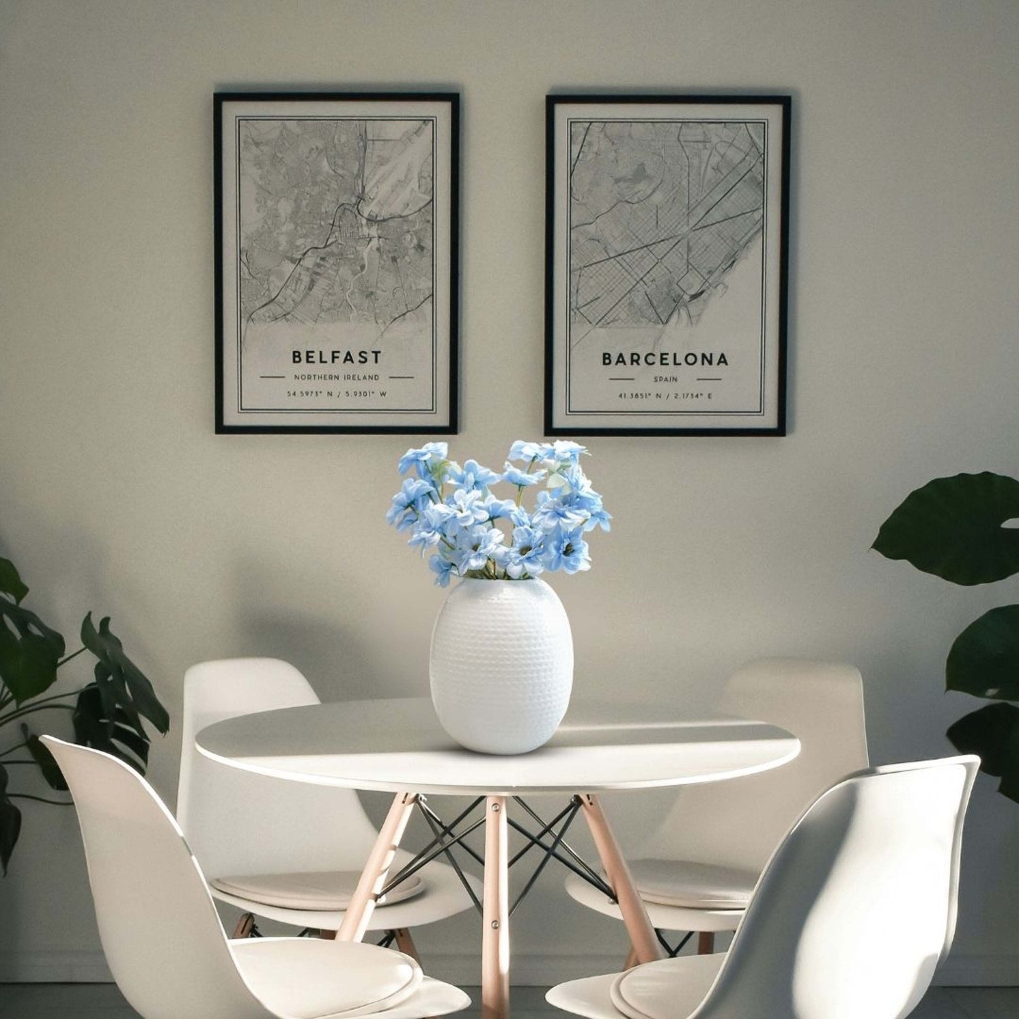 Metal Flower Vase, Housewarming, birthday gift