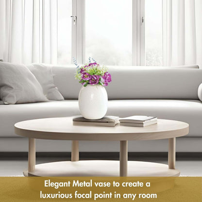 Metal Flower Vase, Housewarming, birthday gift