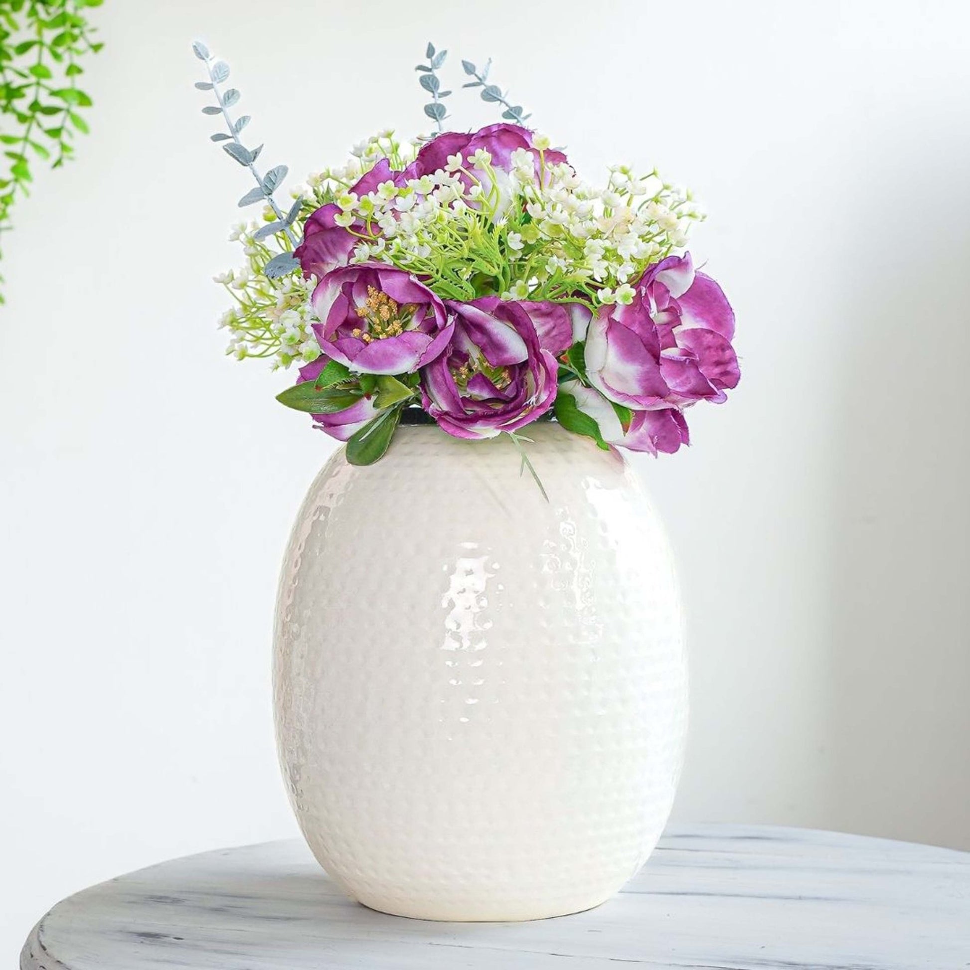 Metal Flower Vase, Housewarming, birthday gift