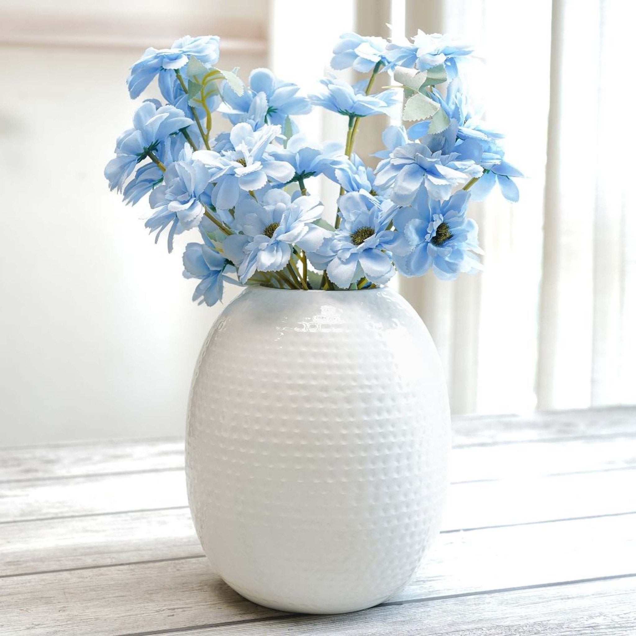 Metal Flower Vase, Housewarming, birthday gift