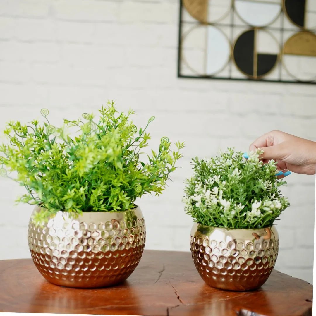 Honeycomb Metal Planter, Set - Behoma