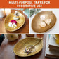 Metal decorative tray, Metal serving tray, Decorative metal platter