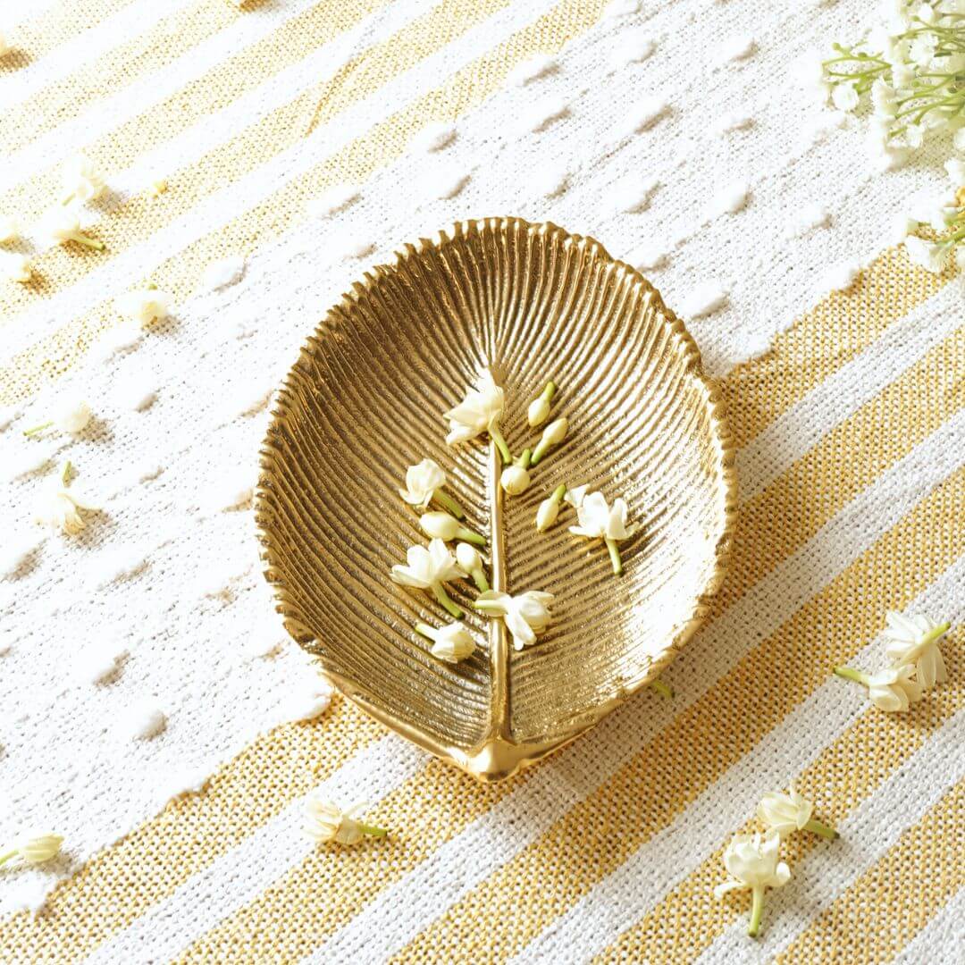 Metal decorative tray, Metal serving tray, Decorative metal platter, Small