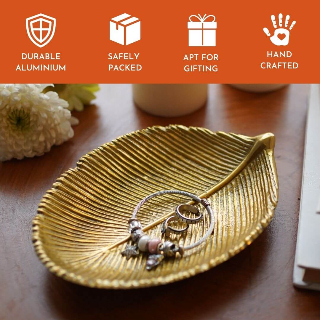 Metal decorative tray, Metal serving tray, Decorative metal platter, Large