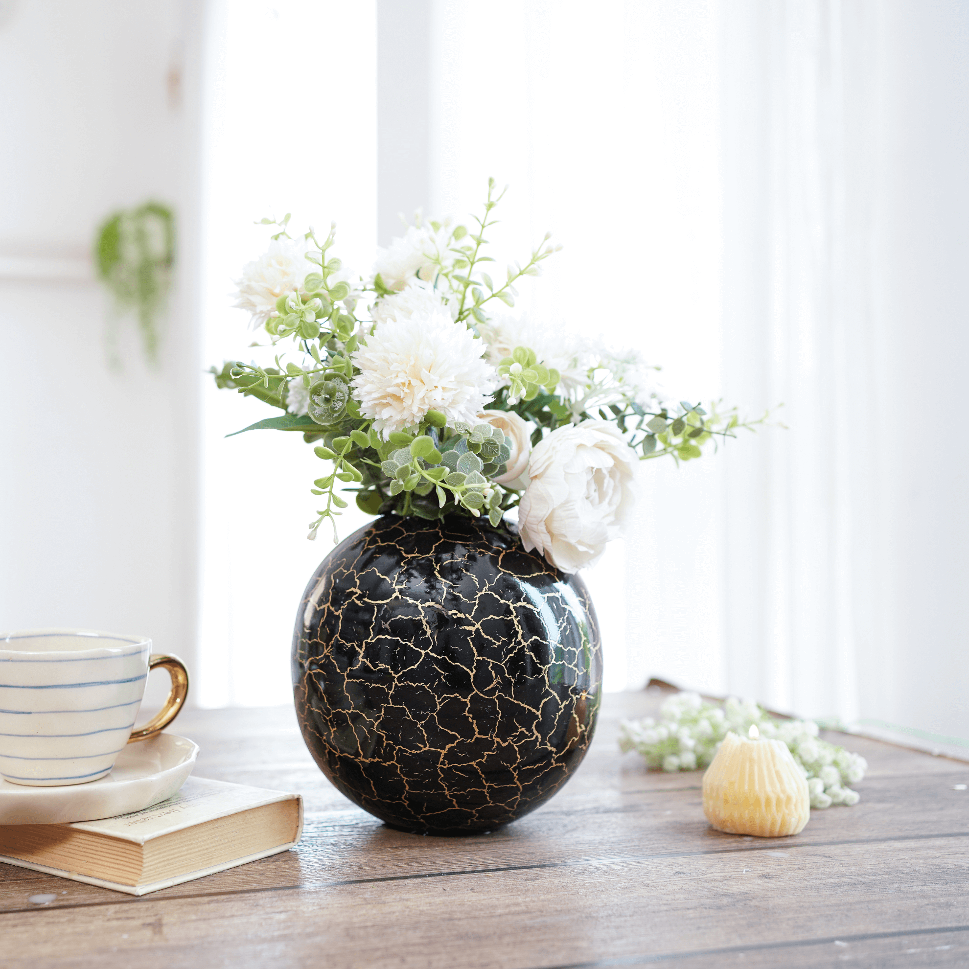 Metal Ball Flower Vase - Behoma