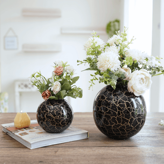 Metal Ball Flower Vase, Set - Behoma