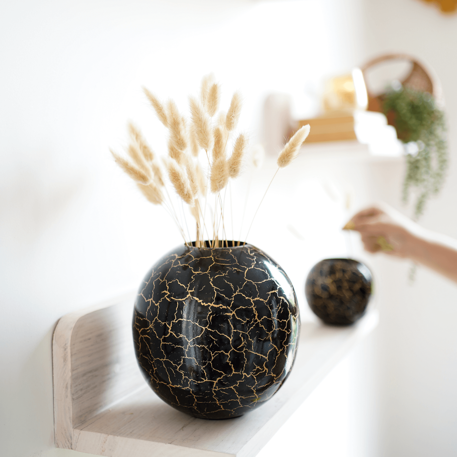 Metal Ball Flower Vase, Set - Behoma