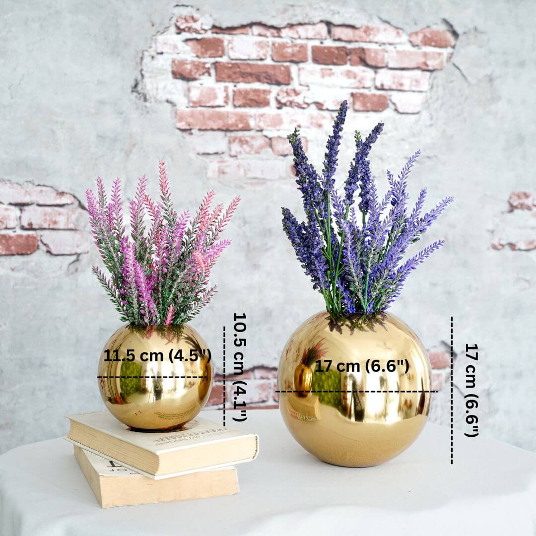 Metal Flower vase, Set of 2