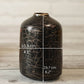 Metal Bottle Flower Vase, Black - Behoma
