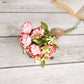 Off-white Metal Flower Vase | Crackled