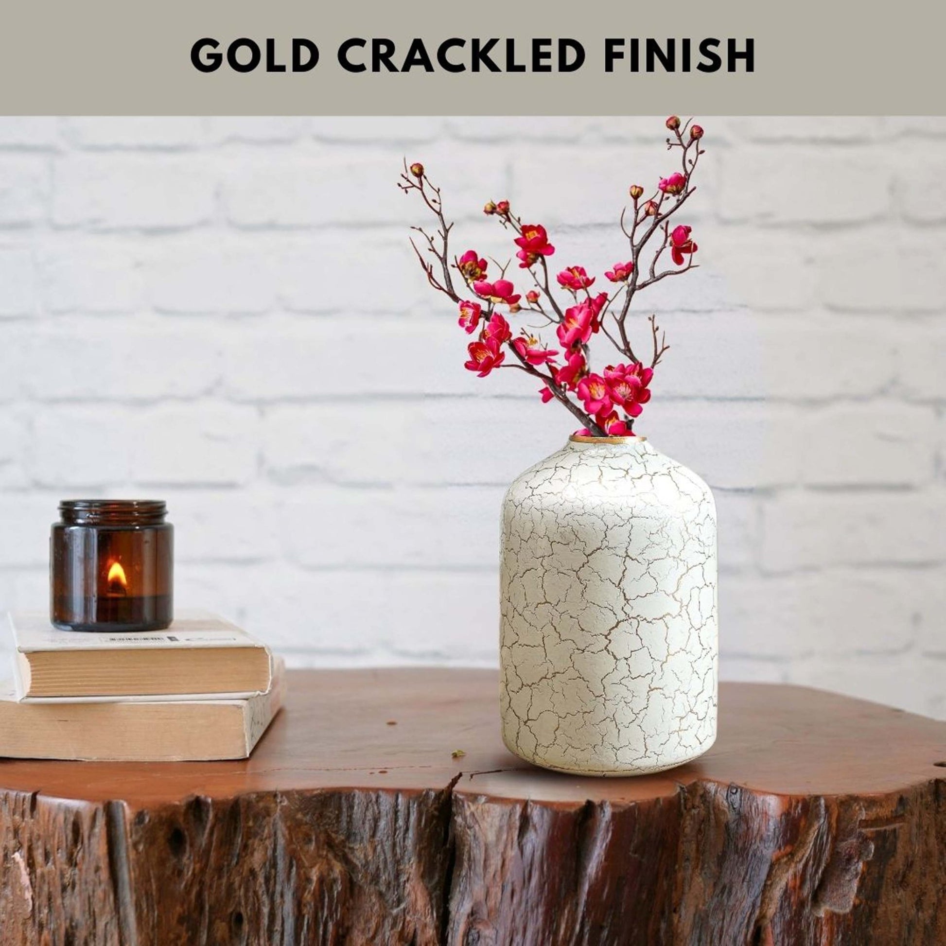 Metal Bottle Flower Vase - Behoma