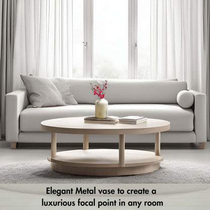 Metal Bud Bottle Flower Vase - Behoma