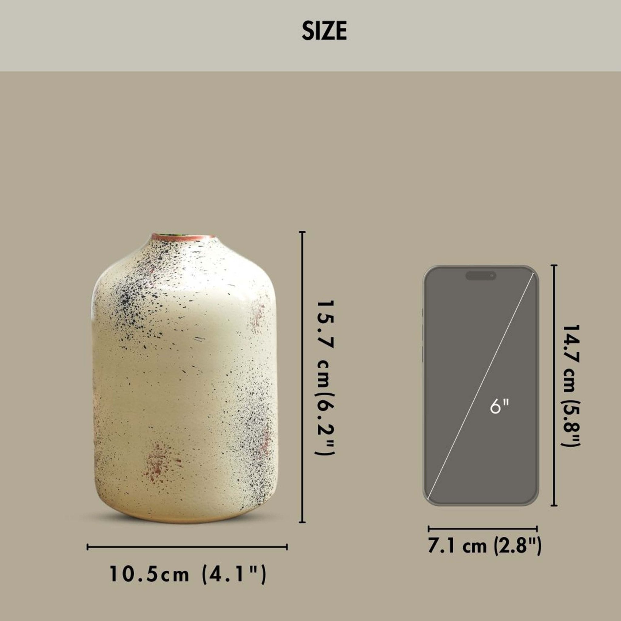 Metal Bud Bottle Flower Vase - Behoma