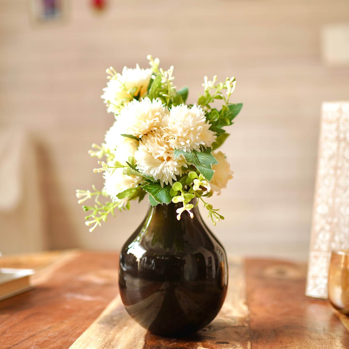 Metal Bud Flower Vase, Antique Brass - 6.1'' - Behoma