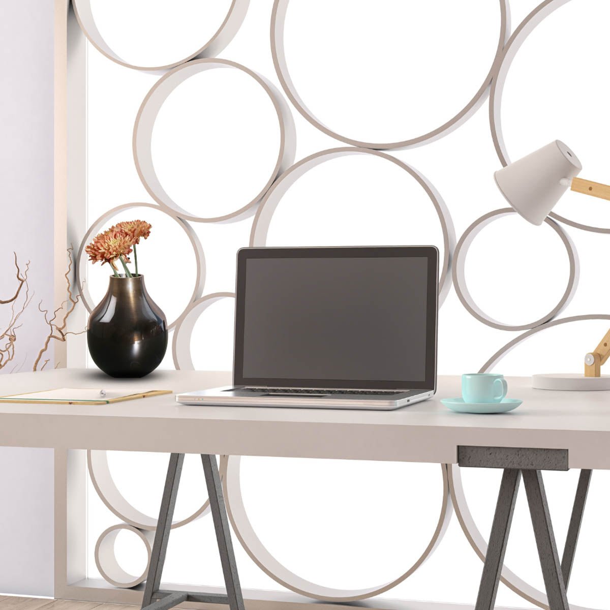 Metal Bud Flower Vase, Antique Brass - 6.1'' - Behoma