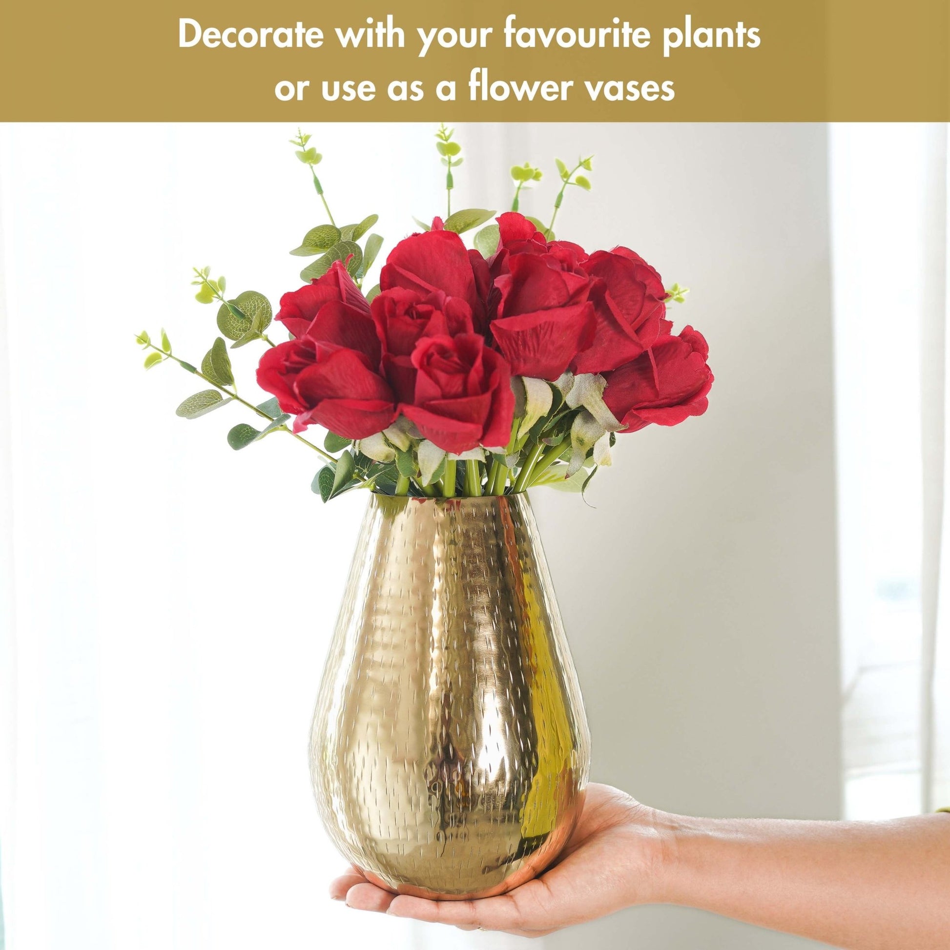 Metal Vase, Unique Gifts for Her, Women's Day Gift