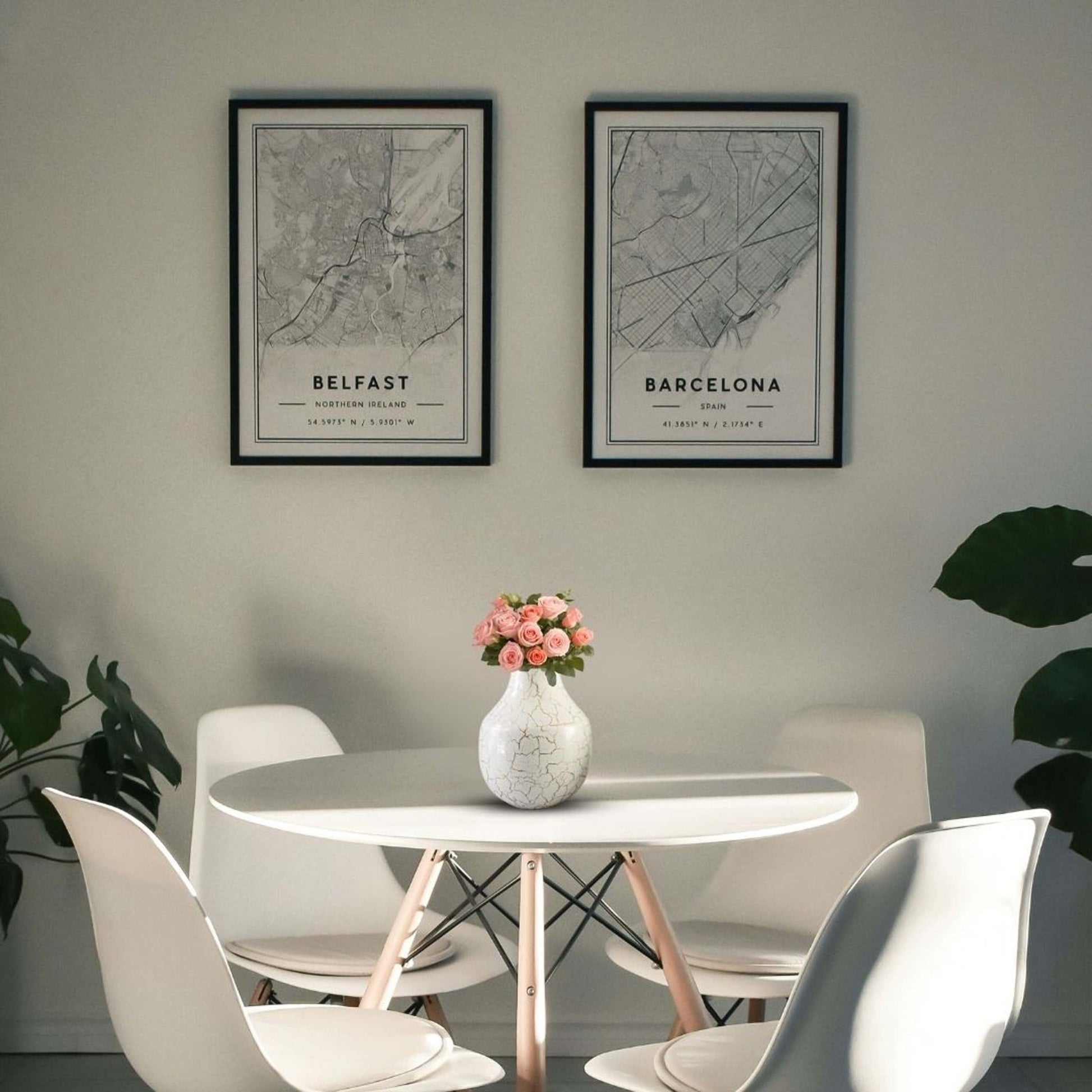 Metal Flower Vase | Off - White - Behoma