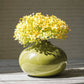 Metal Flower Vase | Olive Green - Behoma