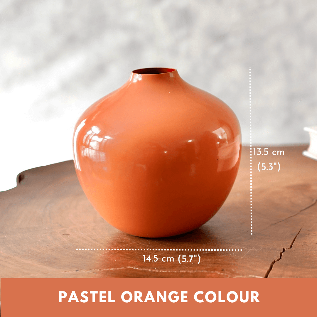 Metal Flower Vase | Small - Behoma