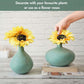 Metal Flower Vase | Sea Mist Green - Behoma