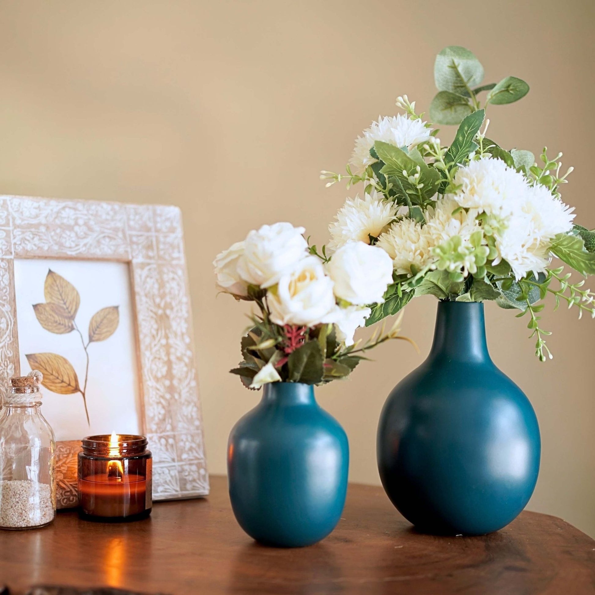 Metal Flower Vase Set of 2 | Behoma