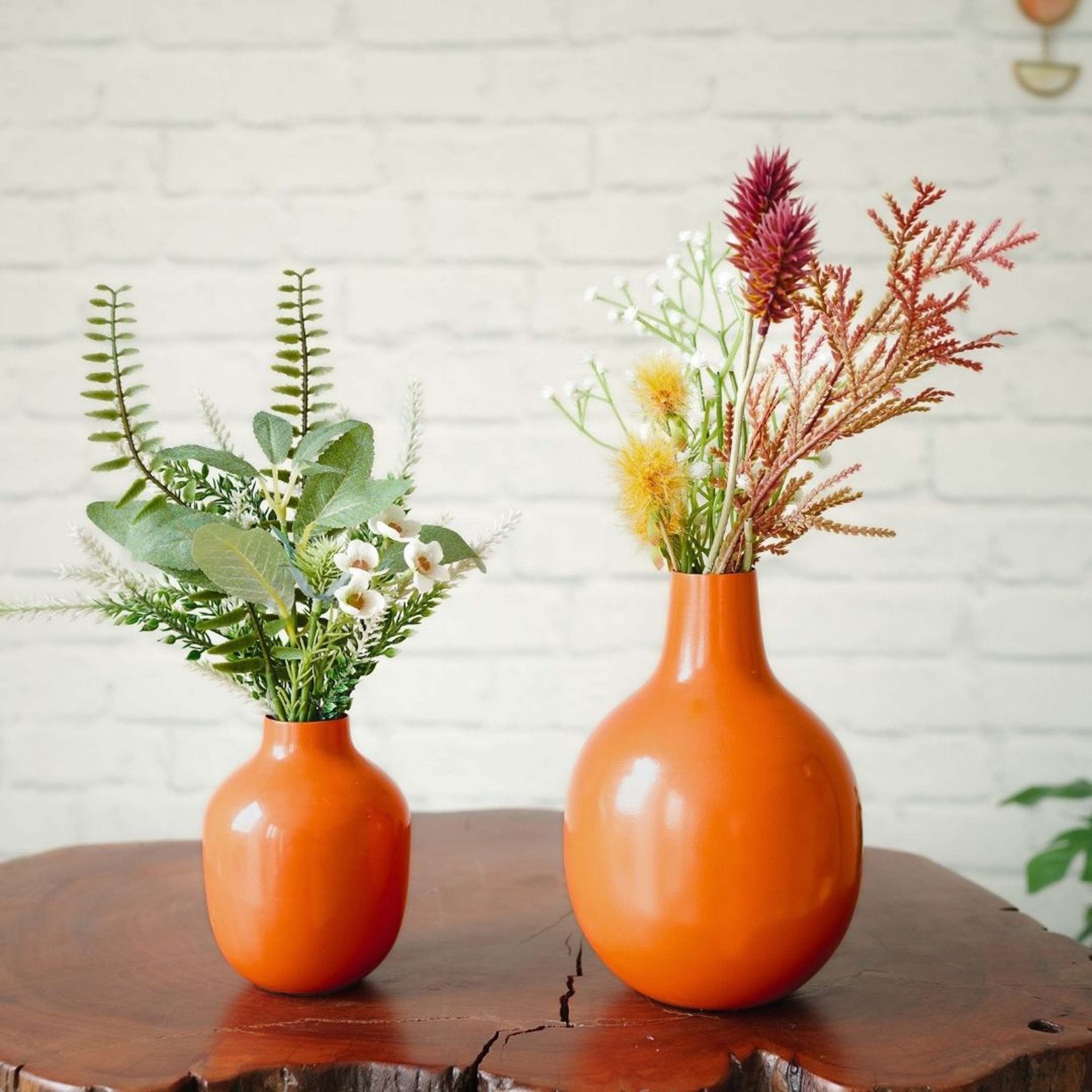 Metal Flower Vase Set of 2 | Behoma