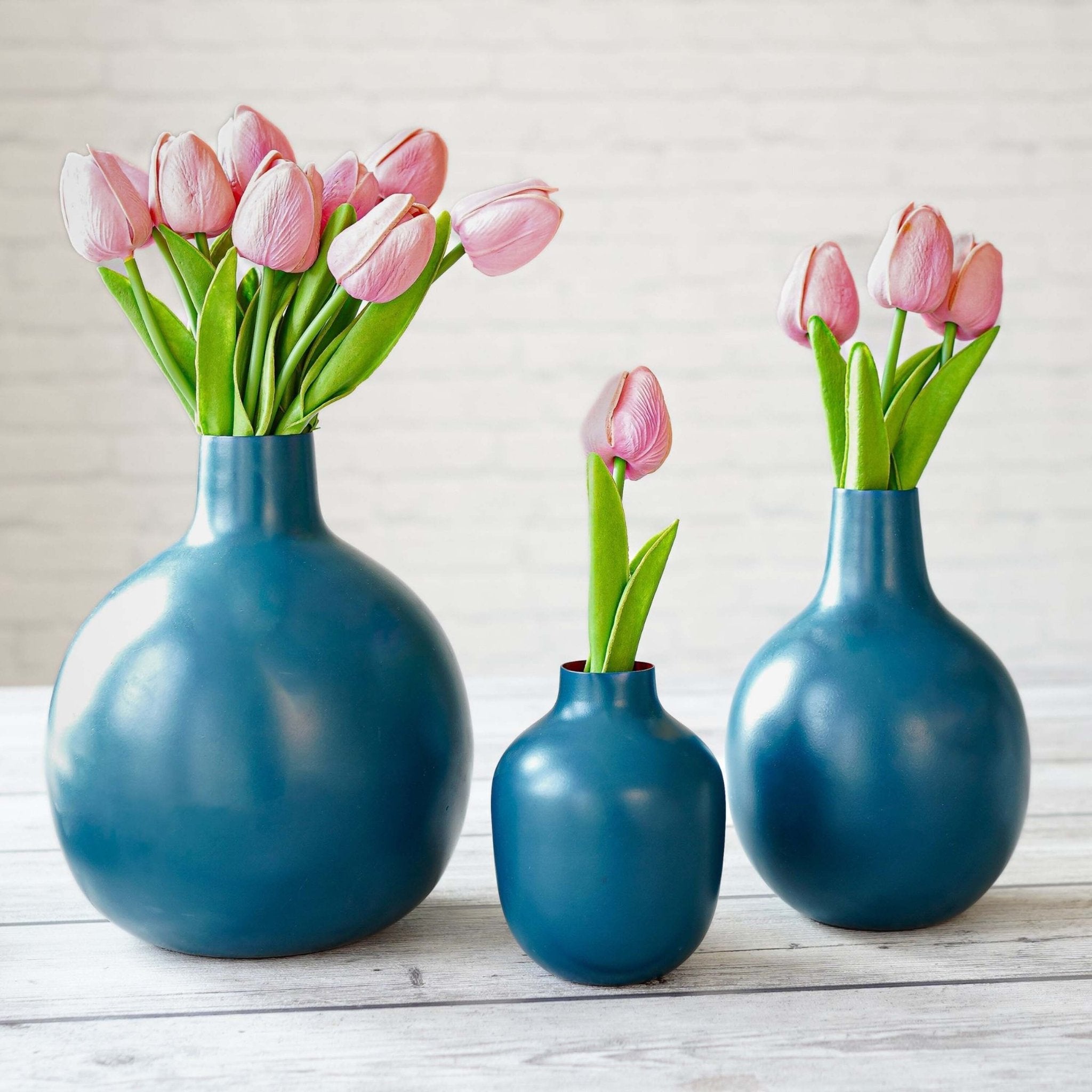 Metal Flower Vase Set of 3 | Behoma
