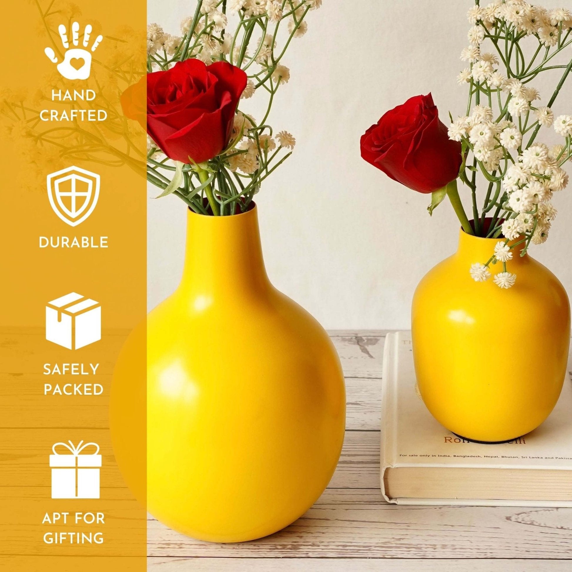 Metal Flower Vase set of 2 | Behoma