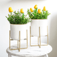 Hammered Planter Set