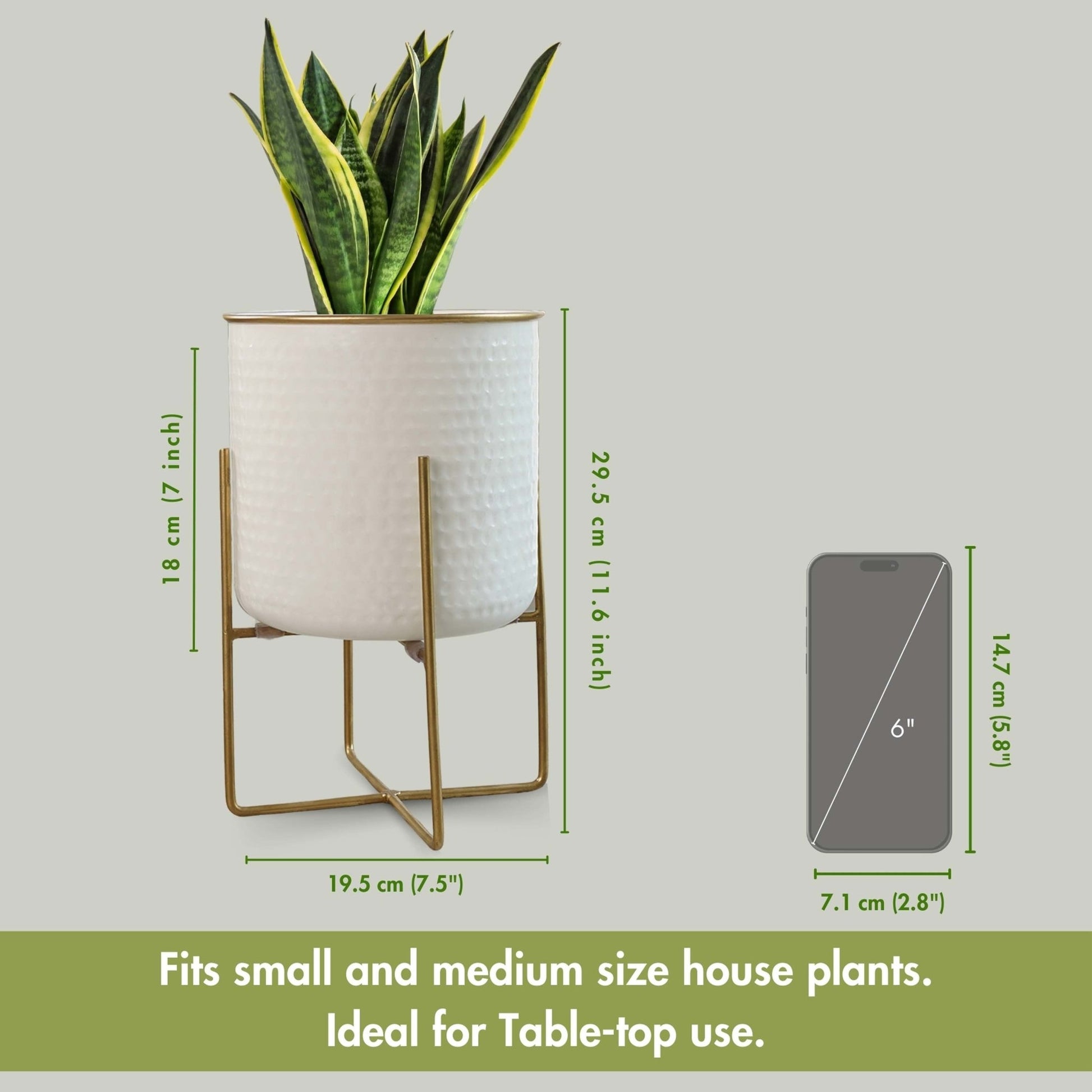 Metal Planter - Behoma | Housewarming Gift | Wedding Gift