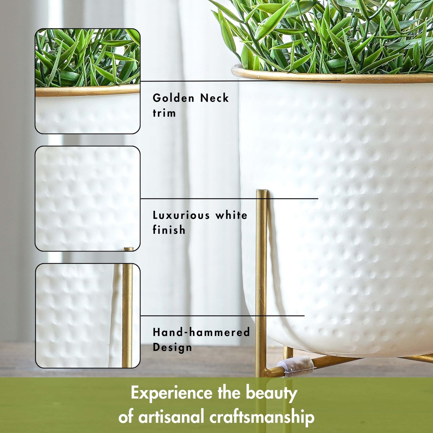 Metal Indoor Planter - Behoma | Housewarming Gift | Wedding Gift