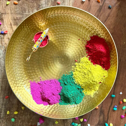 Metal Urli, Traditional urli bowl, Metal urli bowl, Floating flower urli, Decorative urli bowl