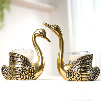 Metal Swan Pair, Birthday gift, Anniversary gift, Housewarming gift, Rakhi Gift