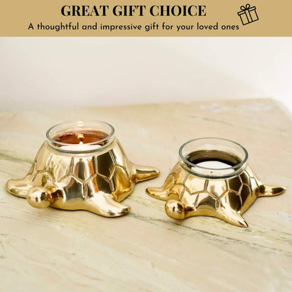 Metal Pair of Turtle Figure Ornament - Behoma