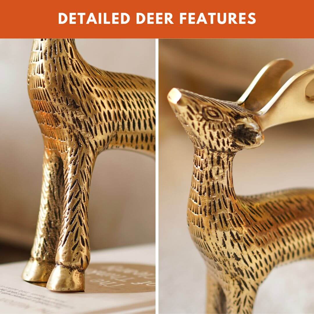 Metal Deer Pair, Birthday gift, Anniversary gift, Housewarming gift